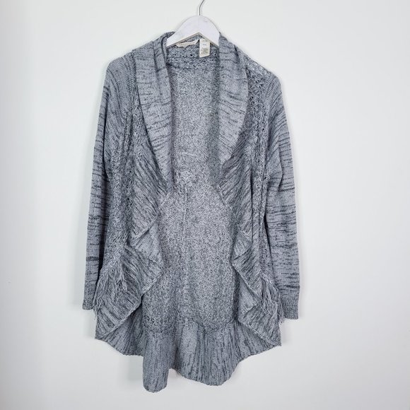 Soft Surroundings Sweaters - SOFT SURROUNDINGS Crochet Duster Fringe Cardigan